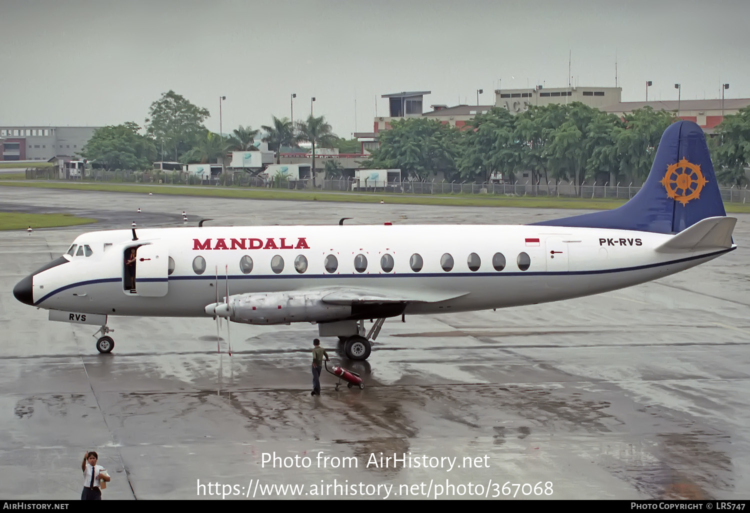 Aircraft Photo of PK-RVS | Vickers 816 Viscount | Mandala Airlines | AirHistory.net #367068