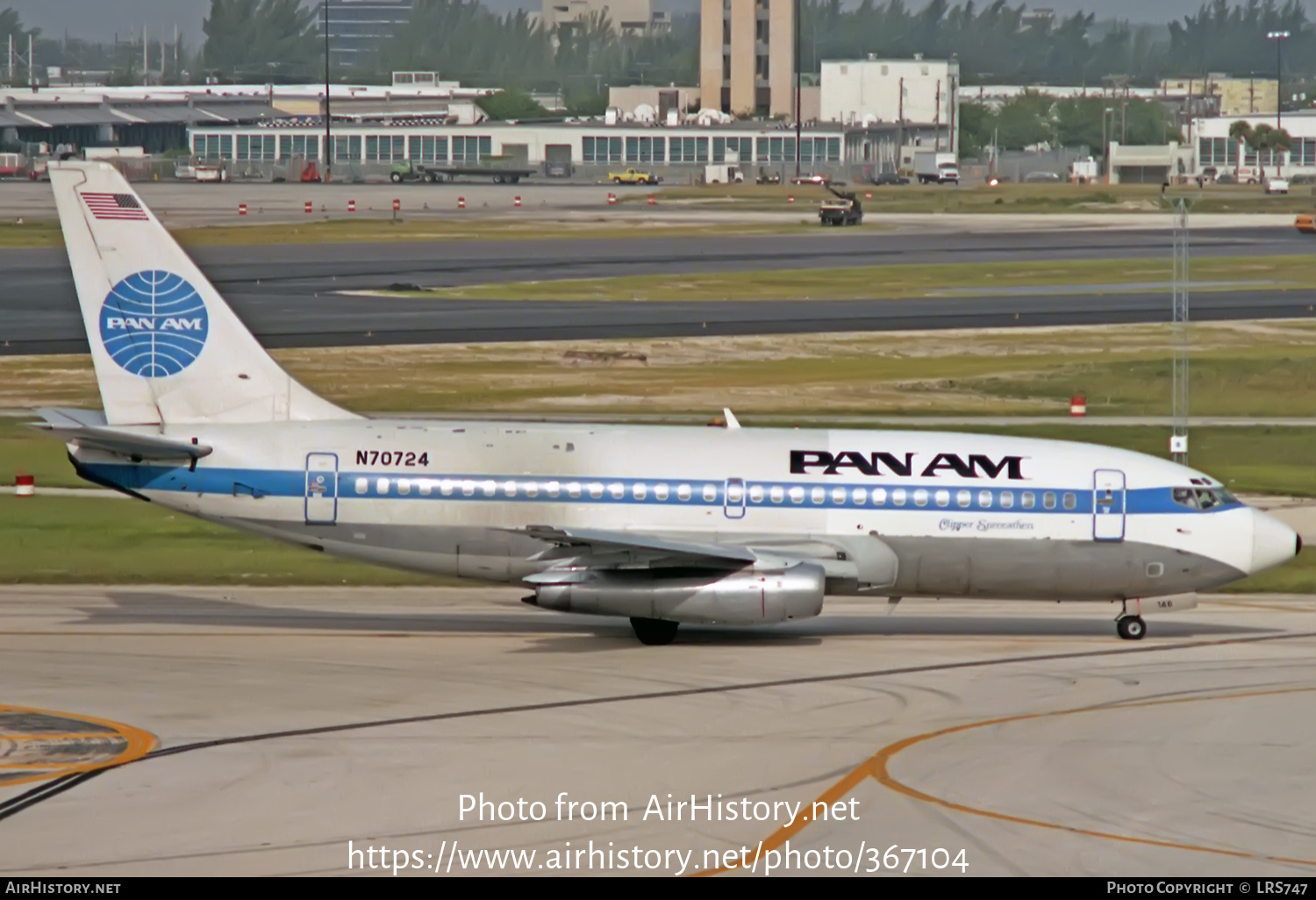 Aircraft Photo of N70724 | Boeing 737-297/Adv | Pan American World Airways - Pan Am | AirHistory.net #367104