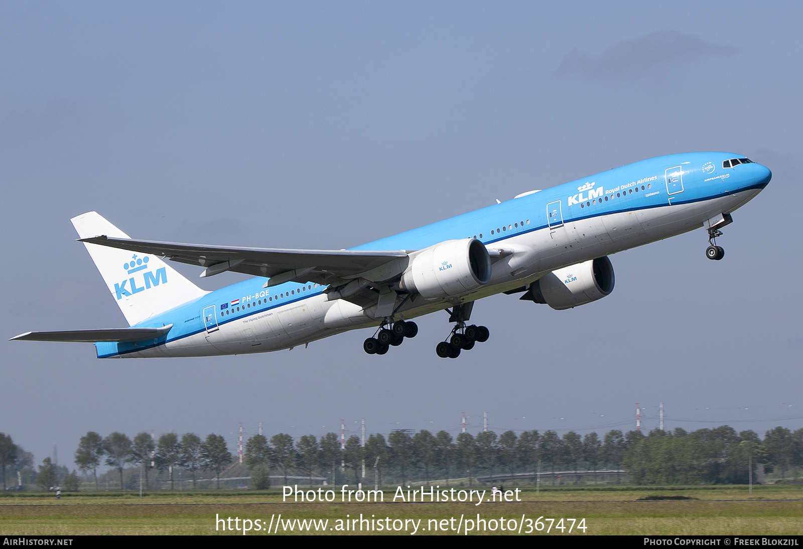 Aircraft Photo of PH-BQE | Boeing 777-206/ER | KLM - Royal Dutch Airlines | AirHistory.net #367474