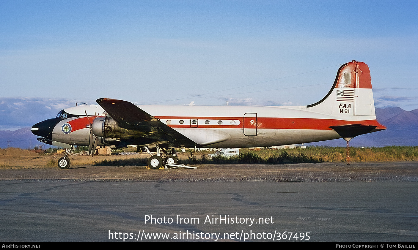 Aircraft Photo of N81 | Douglas C-54G Skymaster | FAA - Federal Aviation Administration | AirHistory.net #367495