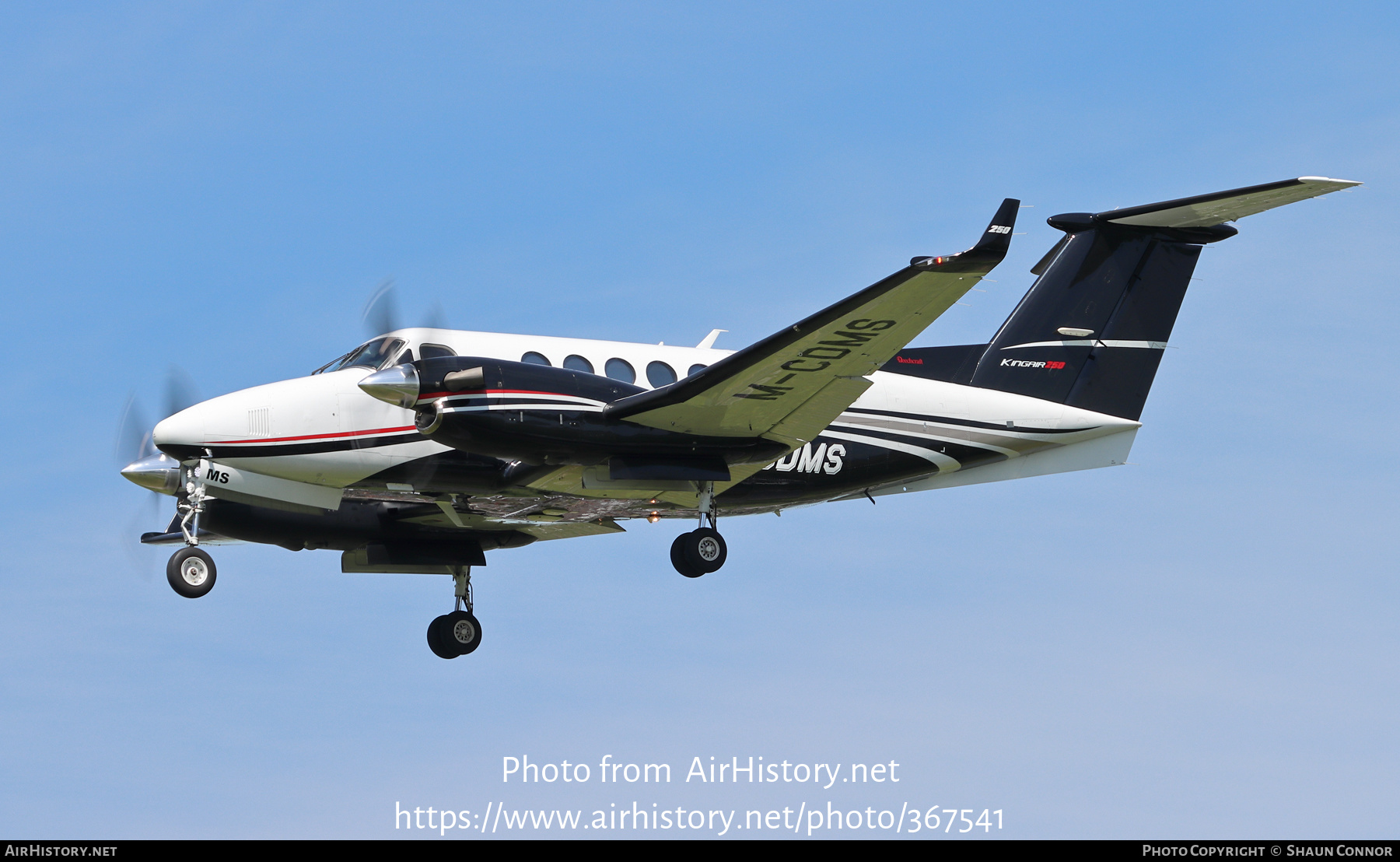 Aircraft Photo of M-CDMS | Beechcraft 250 King Air (200GT) | AirHistory.net #367541