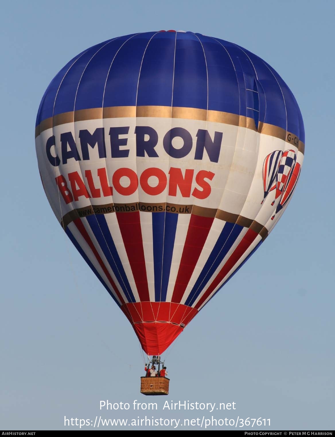 Aircraft Photo of G-CHIO | Cameron Z-120 | Cameron Balloons | AirHistory.net #367611