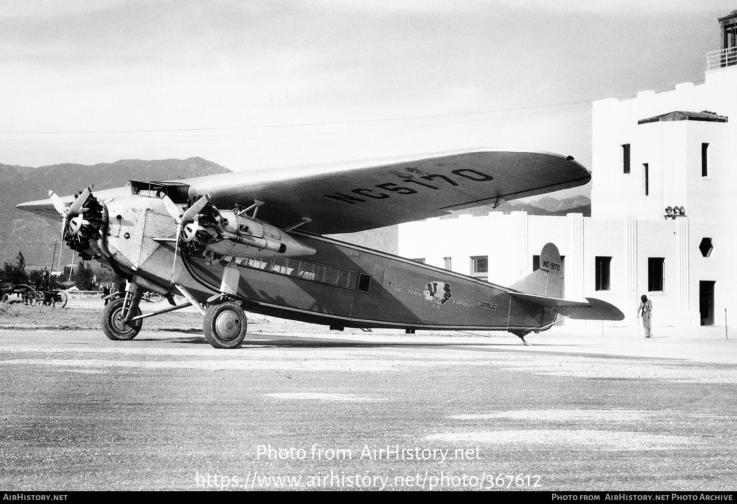 Aircraft Photo of NC5170 | Fokker F.10 | Western Air Express | AirHistory.net #367612