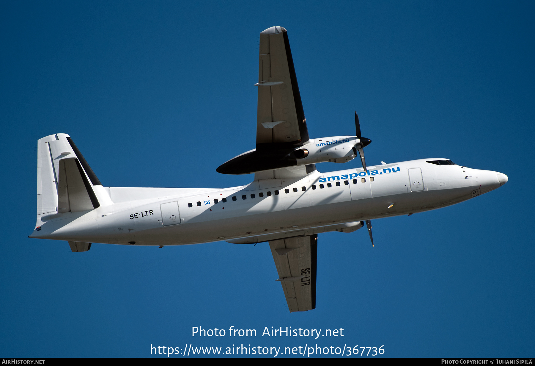 Aircraft Photo of SE-LTR | Fokker 50 | Amapola Flyg | AirHistory.net #367736