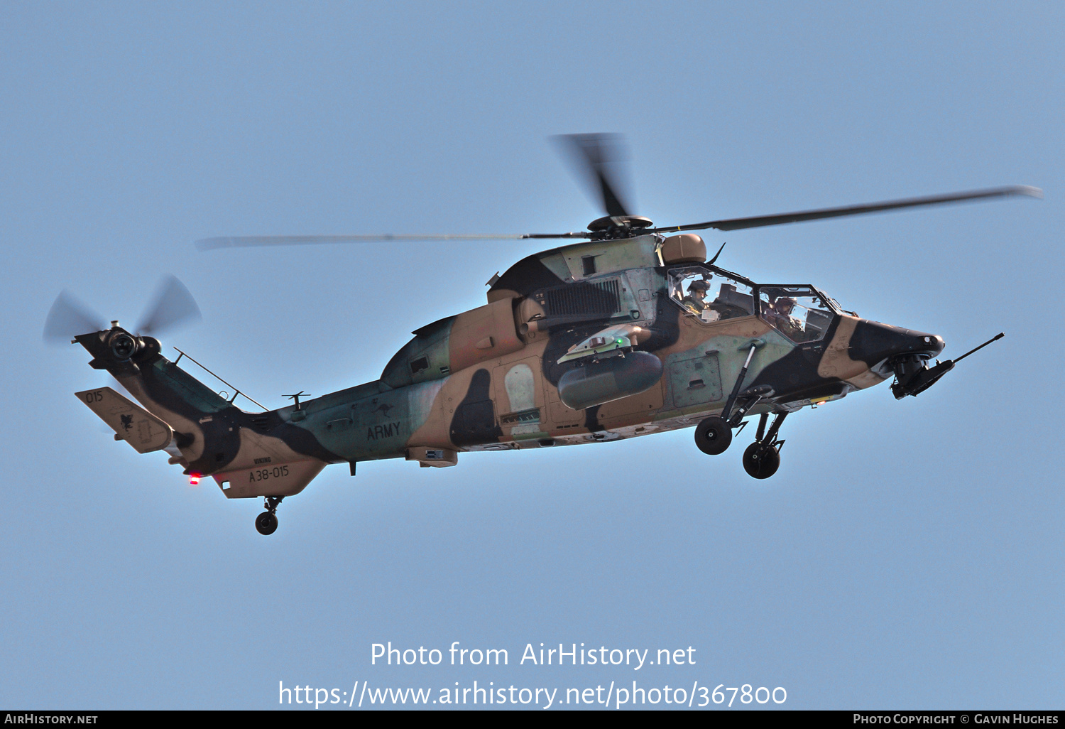 Aircraft Photo of A38-015 | Eurocopter EC-665 Tiger ARH | Australia - Army | AirHistory.net #367800