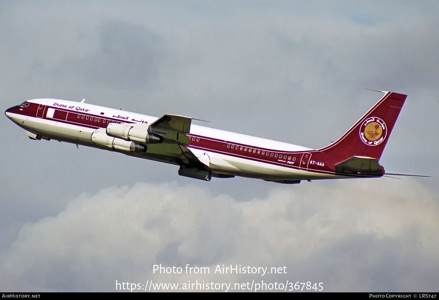 Aircraft Photo of A7-AAA | Boeing 707-3P1C | State of Qatar | AirHistory.net #367845