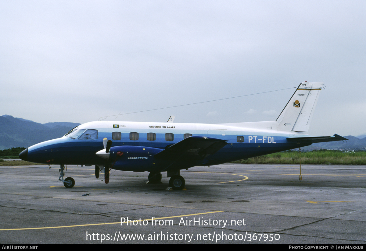 Aircraft Photo of PT-FDL | Embraer EMB-110 Bandeirante | Governo do Amapá | AirHistory.net #367950