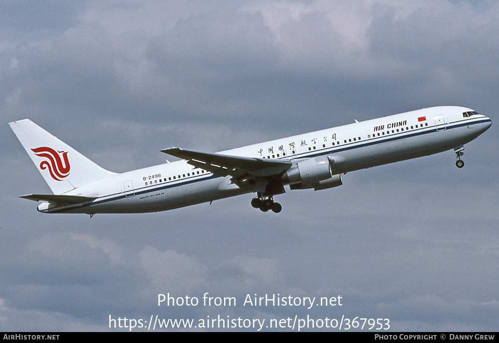 Aircraft Photo of B-2496 | Boeing 767-3Q8/ER | Air China | AirHistory.net #367953