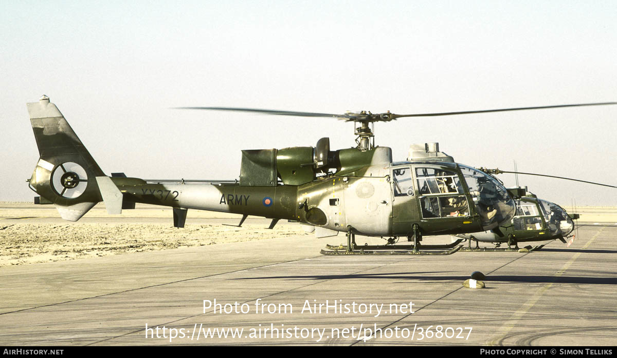 Aircraft Photo of XX372 | Aerospatiale SA-341B Gazelle AH1 | UK - Army | AirHistory.net #368027