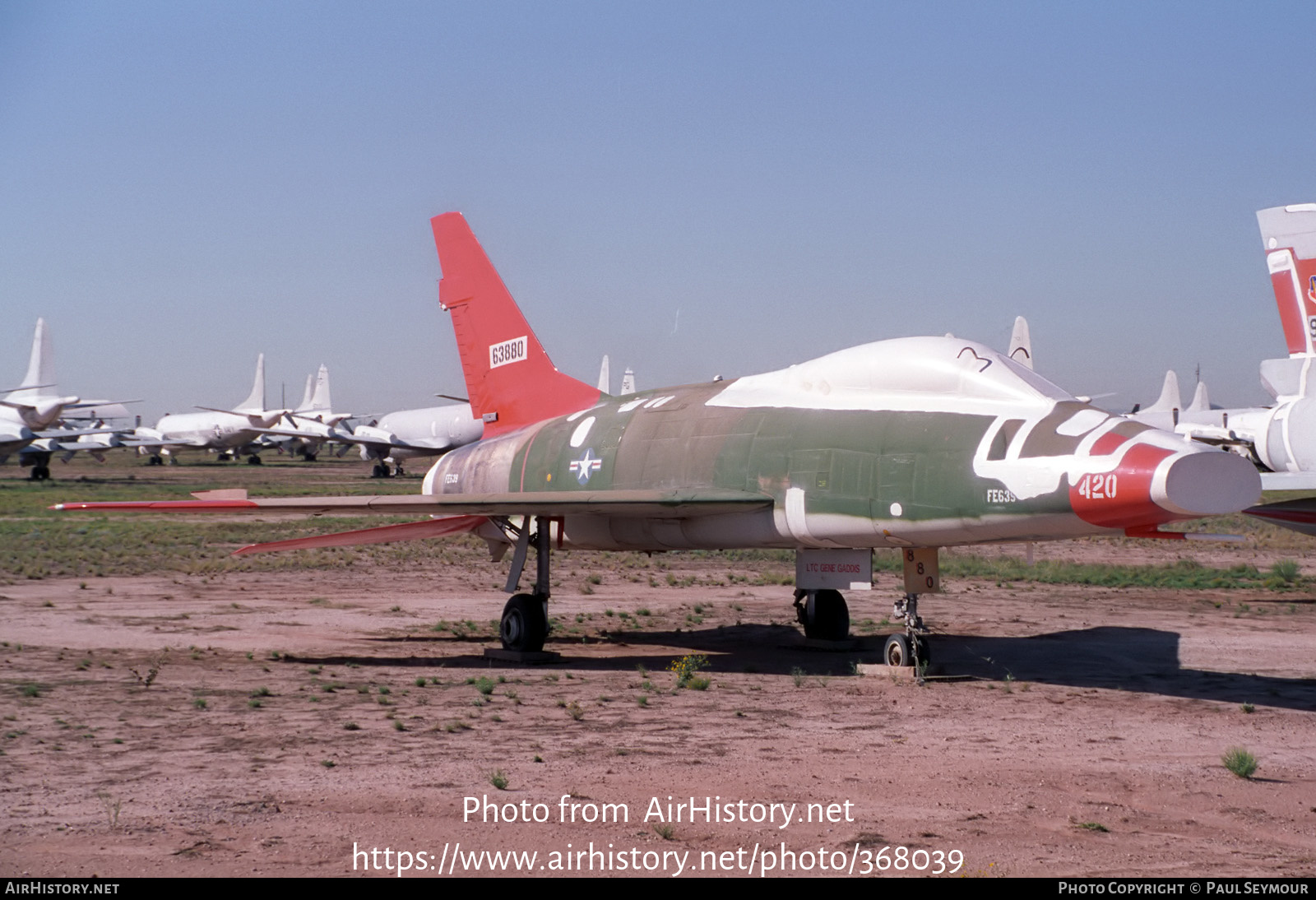 Aircraft Photo of 56-3880 / 63880 | North American F-100F Super Sabre | USA - Air Force | AirHistory.net #368039