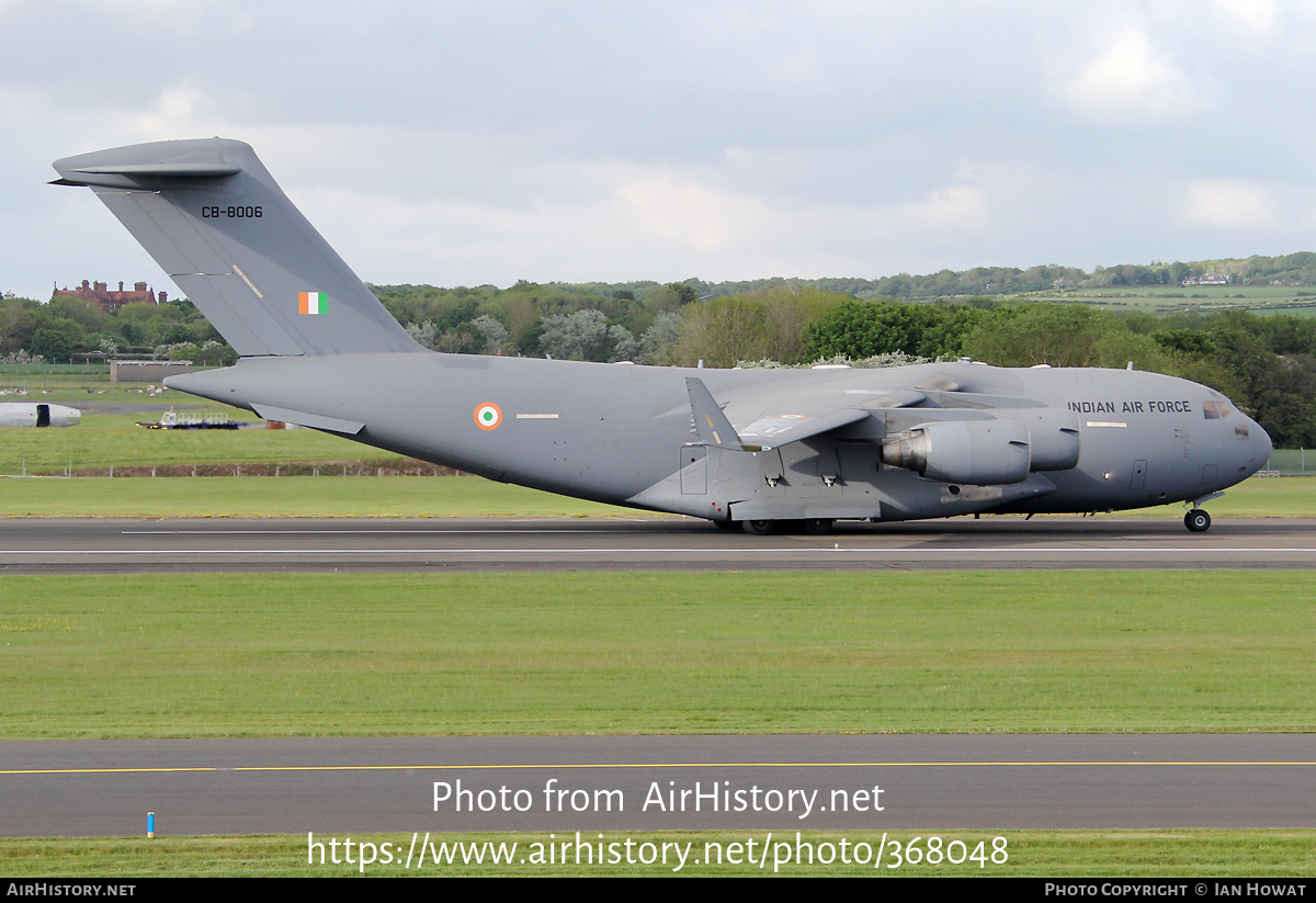 Aircraft Photo of CB-8006 | Boeing C-17A Globemaster III | India - Air Force | AirHistory.net #368048