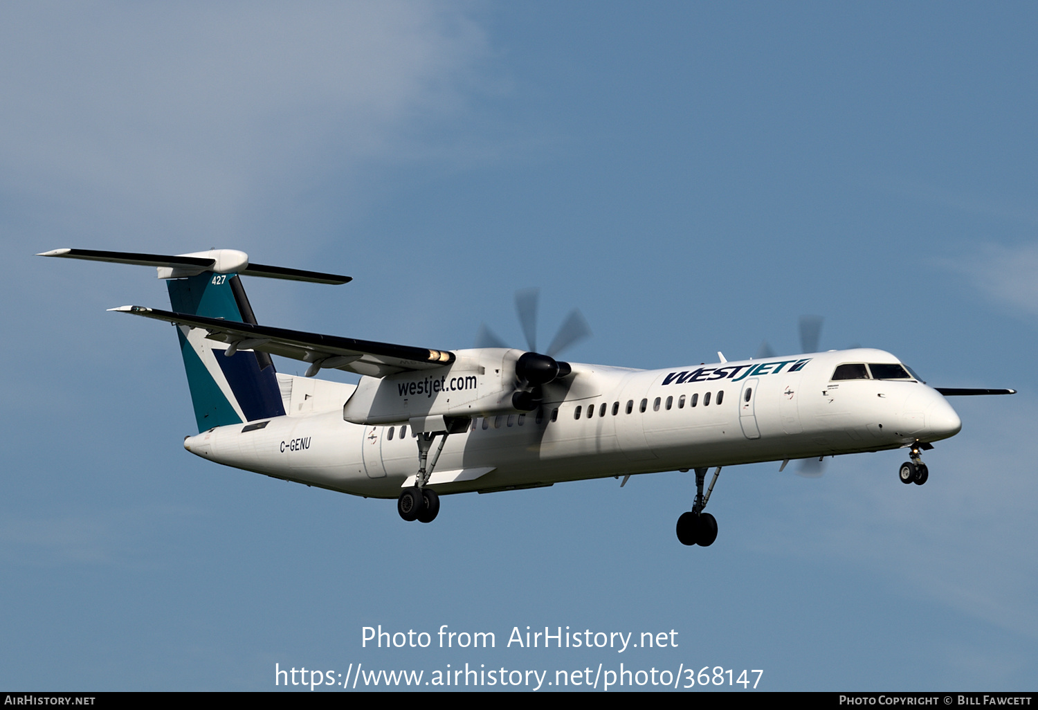 Aircraft Photo of C-GENU | Bombardier DHC-8-402 Dash 8 | WestJet | AirHistory.net #368147