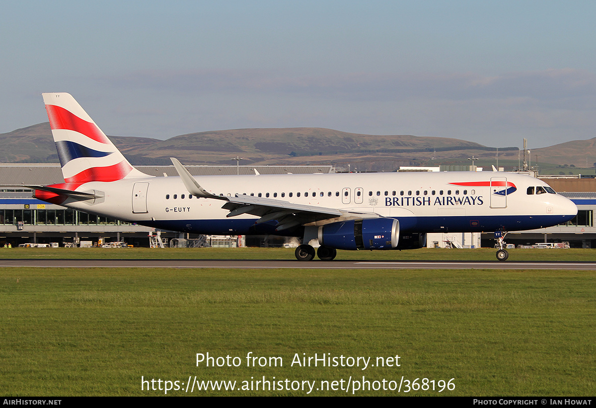 Aircraft Photo of G-EUYY | Airbus A320-232 | British Airways | AirHistory.net #368196