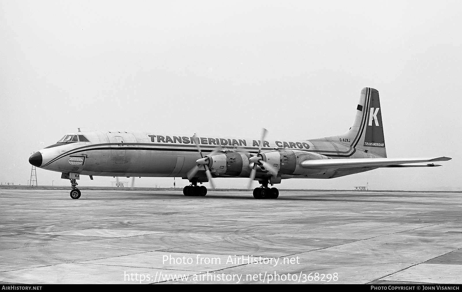 Aircraft Photo of G-AZKJ | Canadair CL-44D4-2 | Transmeridian Air Cargo | AirHistory.net #368298