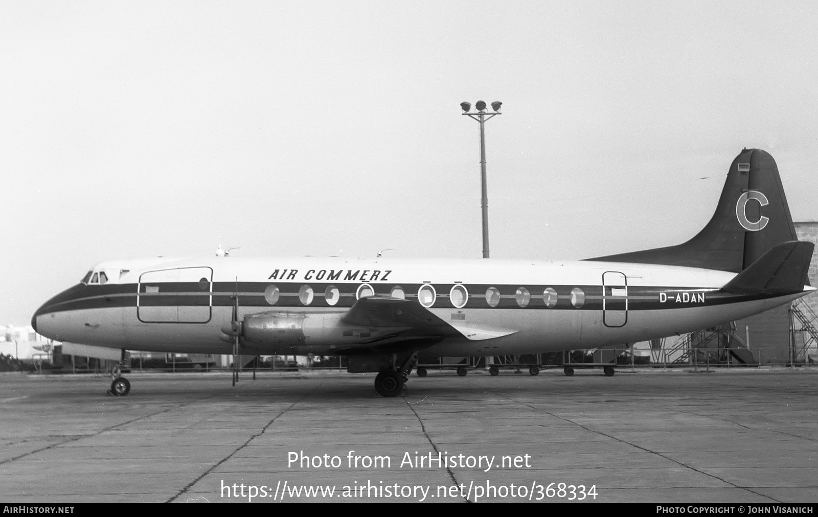 Aircraft Photo of D-ADAN | Vickers 808 Viscount | Air Commerz | AirHistory.net #368334