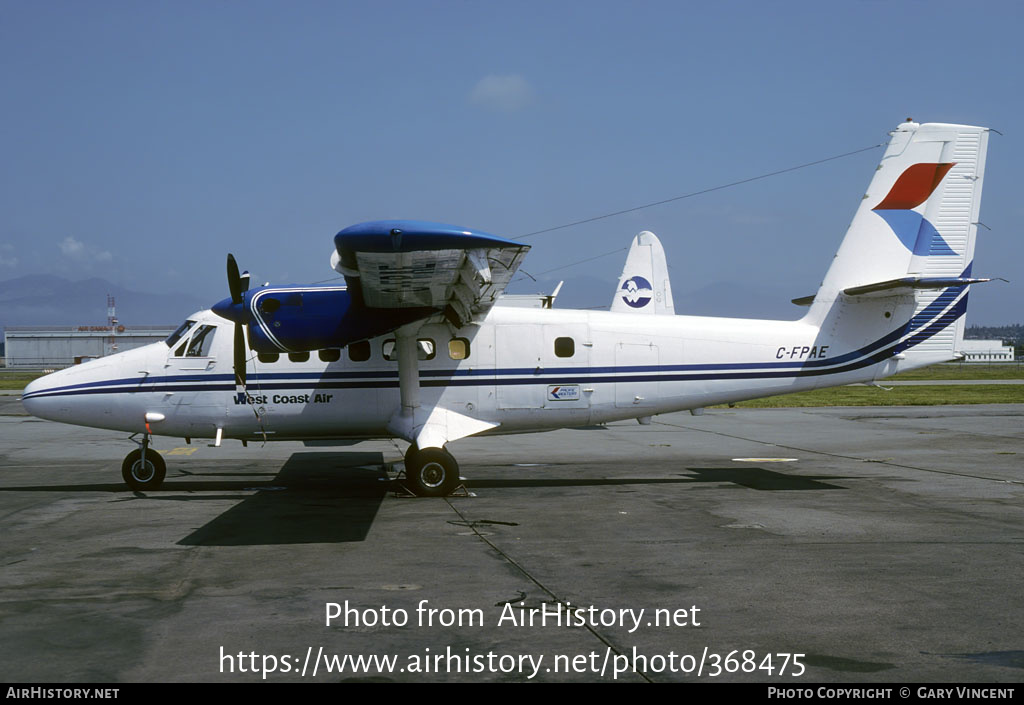 Aircraft Photo of C-FPAE | De Havilland Canada DHC-6-200 Twin Otter | West Coast Air Services | AirHistory.net #368475