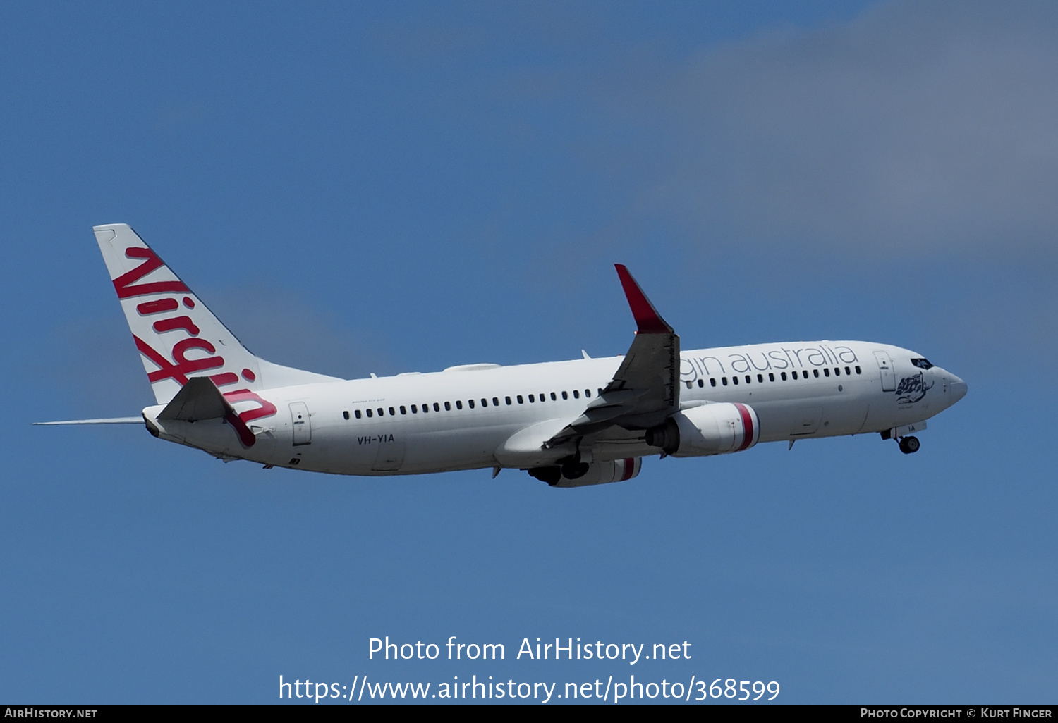 Aircraft Photo of VH-YIA | Boeing 737-8FE | Virgin Australia Airlines | AirHistory.net #368599