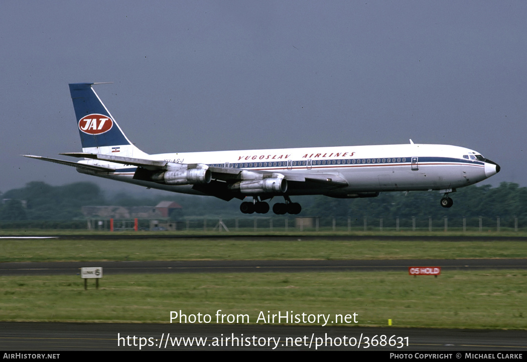 Aircraft Photo of YU-AGJ | Boeing 707-351C | JAT Yugoslav Airlines - Jugoslovenski Aerotransport | AirHistory.net #368631