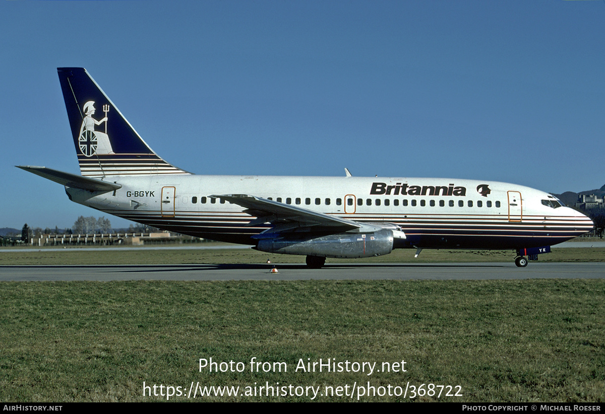 Aircraft Photo of G-BGYK | Boeing 737-204/Adv | Britannia Airways | AirHistory.net #368722