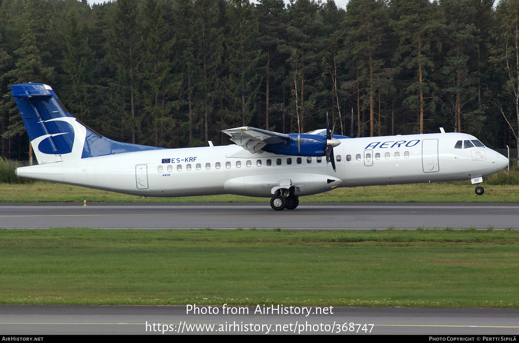 Aircraft Photo of ES-KRF | ATR ATR-72-201 | Aero Airlines | AirHistory.net #368747