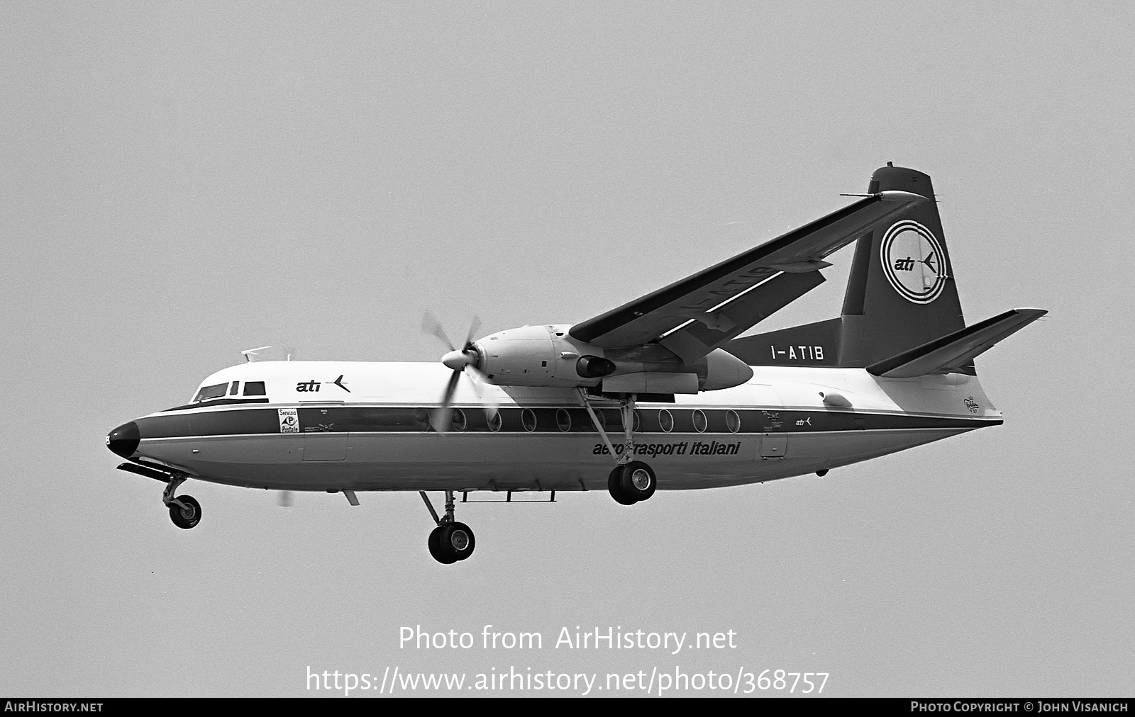 Aircraft Photo of I-ATIB | Fokker F27-200 Friendship | ATI - Aero Trasporti Italiani | AirHistory.net #368757