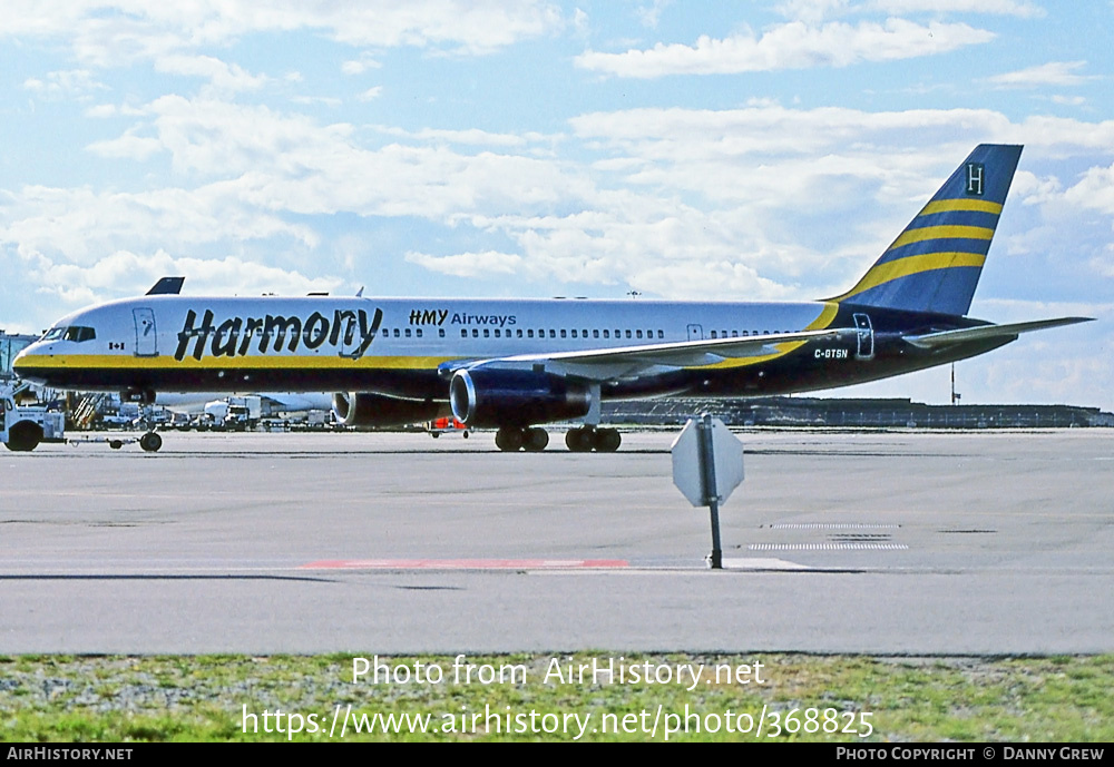 Aircraft Photo of C-GTSN | Boeing 757-28A | Harmony Airways - HMY Airways | AirHistory.net #368825