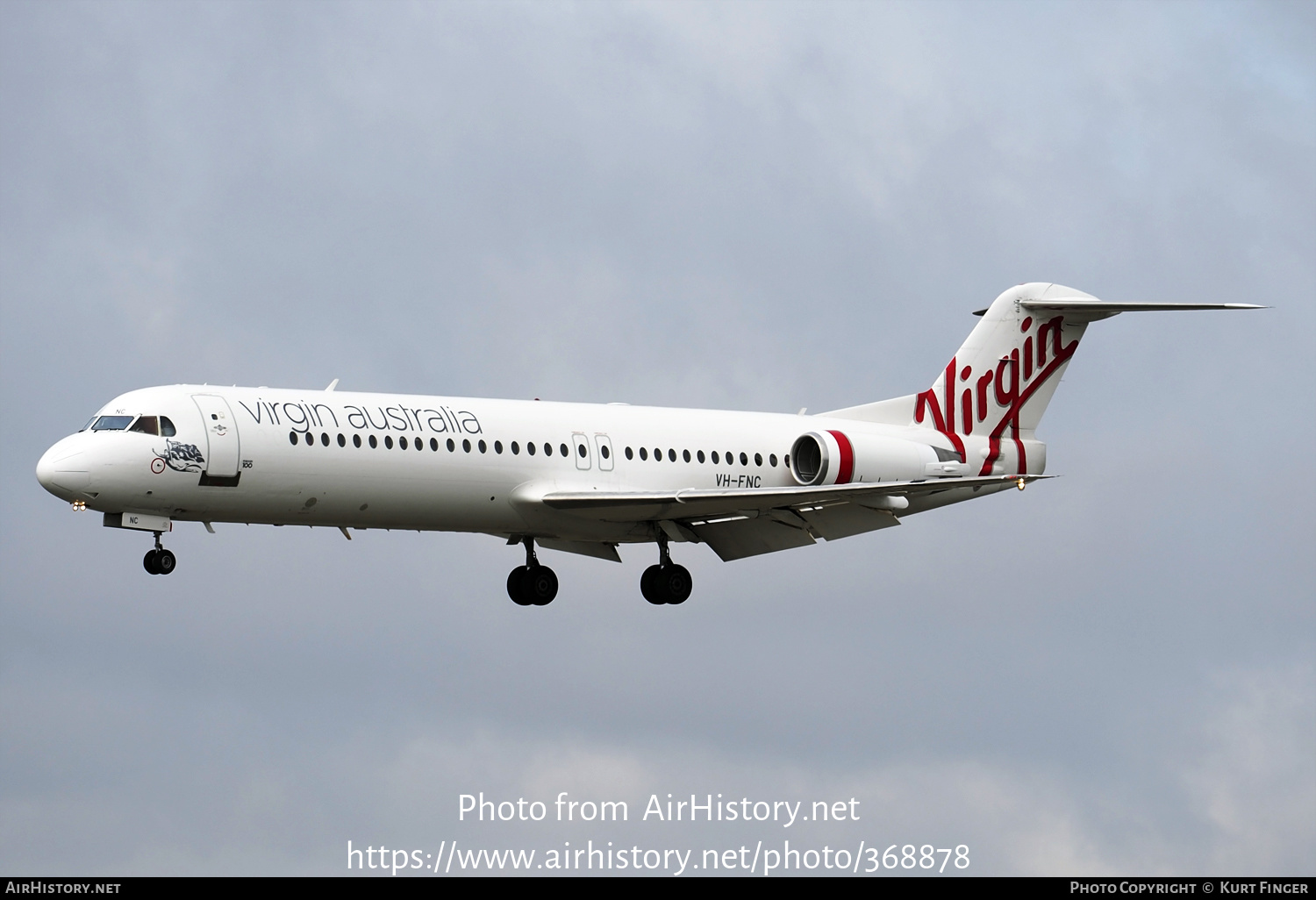 Aircraft Photo of VH-FNC | Fokker 100 (F28-0100) | Virgin Australia Regional Airlines | AirHistory.net #368878