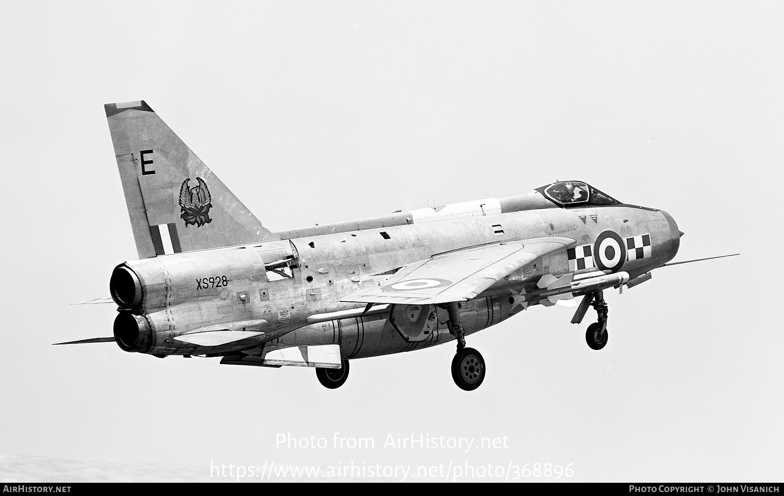 Aircraft Photo of XS928 | English Electric Lightning F6 | UK - Air Force | AirHistory.net #368896