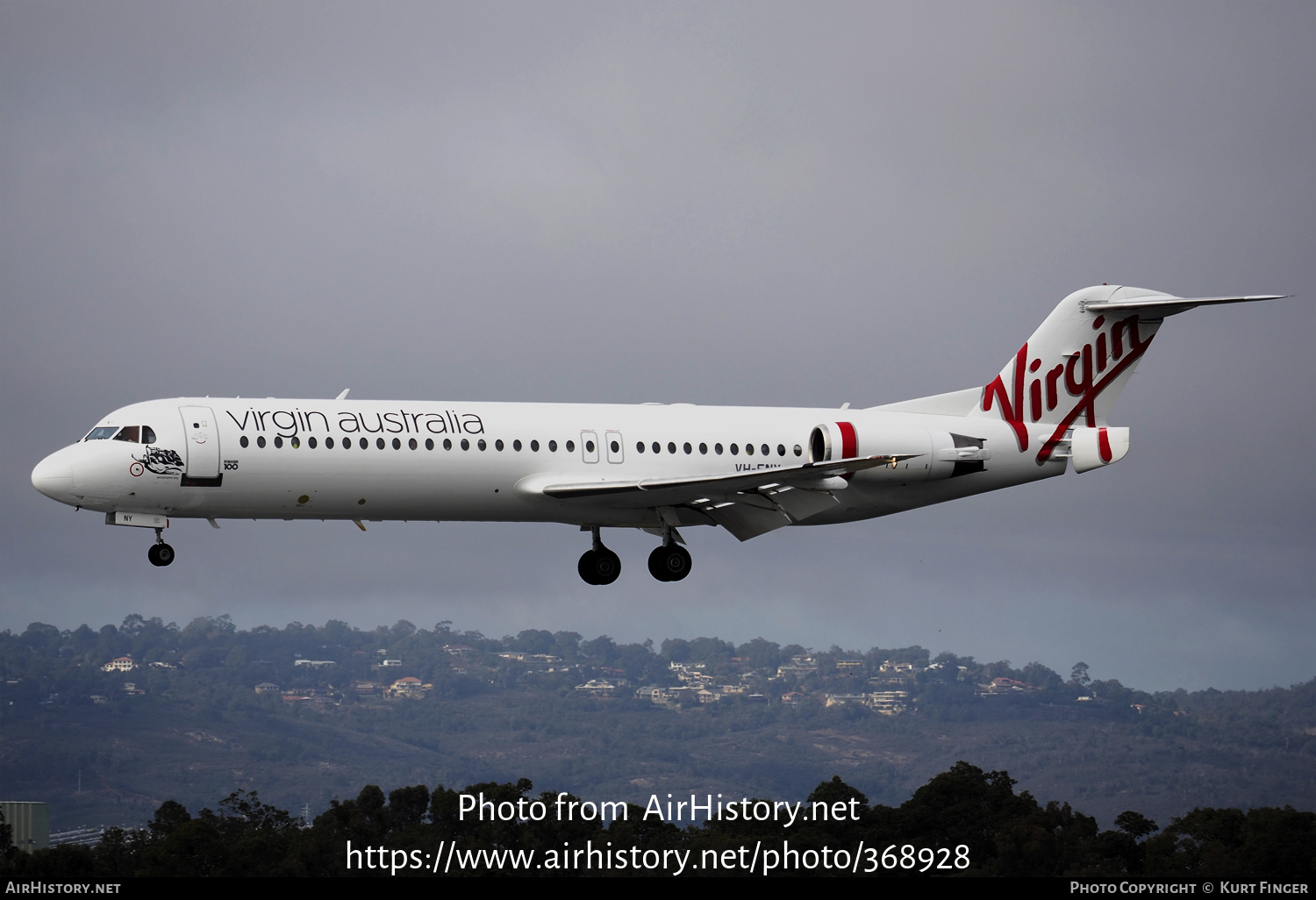 Aircraft Photo of VH-FNY | Fokker 100 (F28-0100) | Virgin Australia Regional Airlines | AirHistory.net #368928