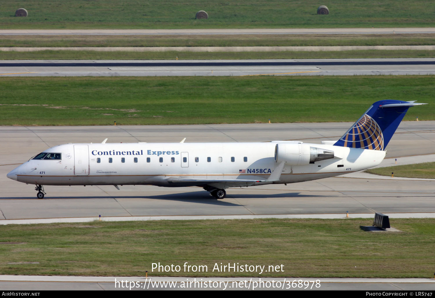 Aircraft Photo of N458CA | Bombardier CRJ-200ER (CL-600-2B19) | Continental Express | AirHistory.net #368978