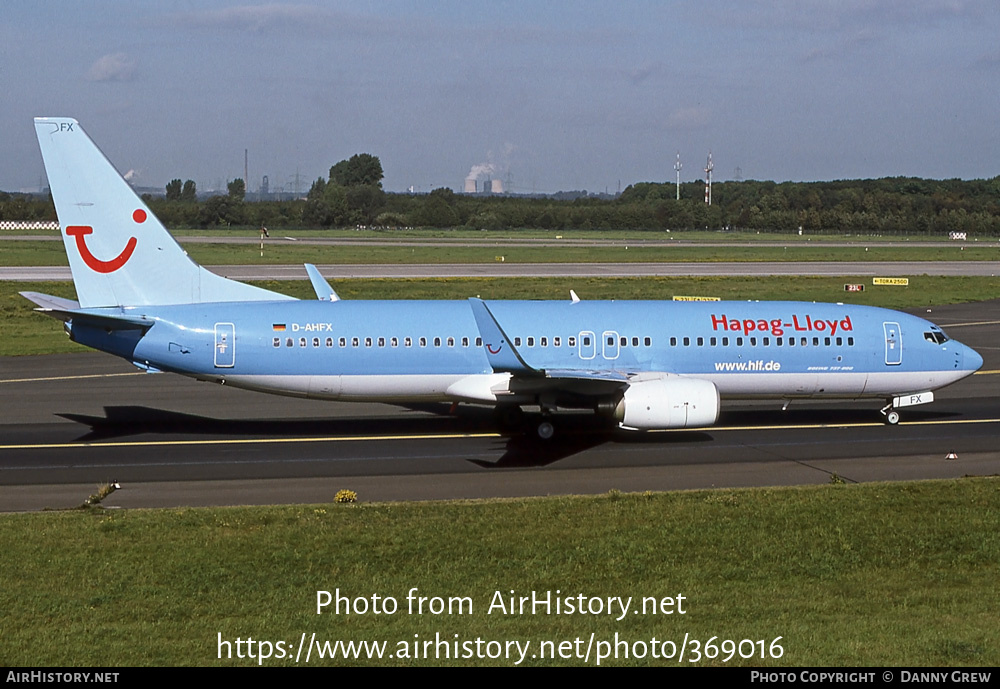 Aircraft Photo of D-AHFX | Boeing 737-8K5 | Hapag-Lloyd | AirHistory.net #369016