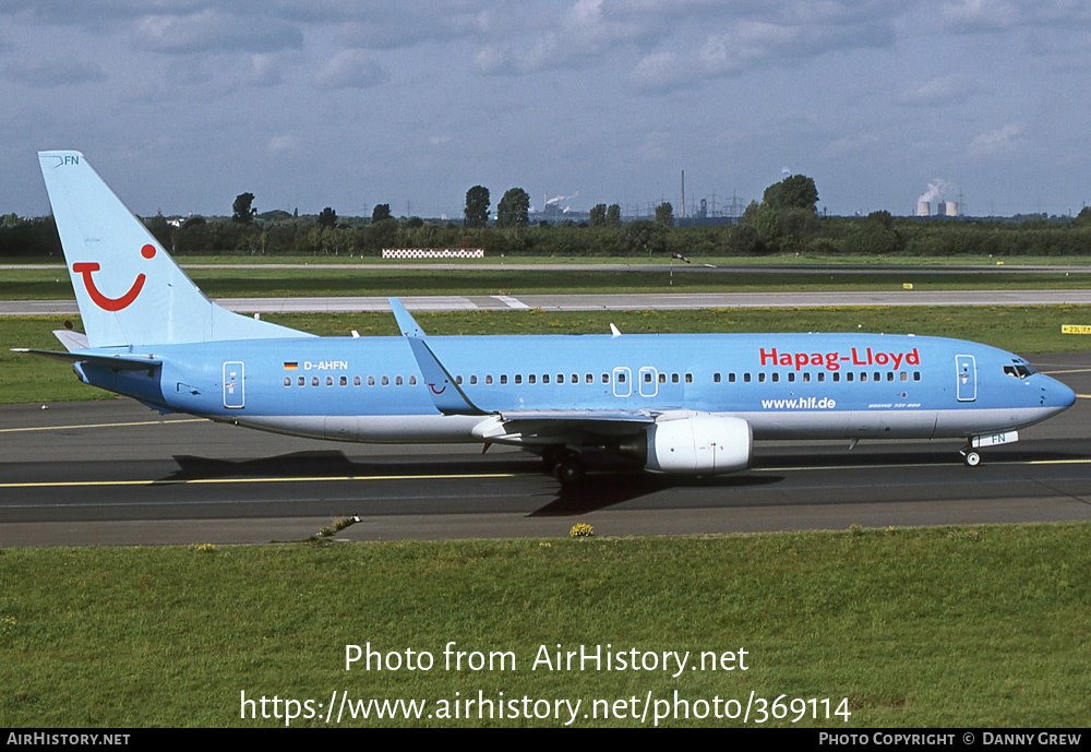 Aircraft Photo of D-AHFN | Boeing 737-8K5 | Hapag-Lloyd | AirHistory.net #369114