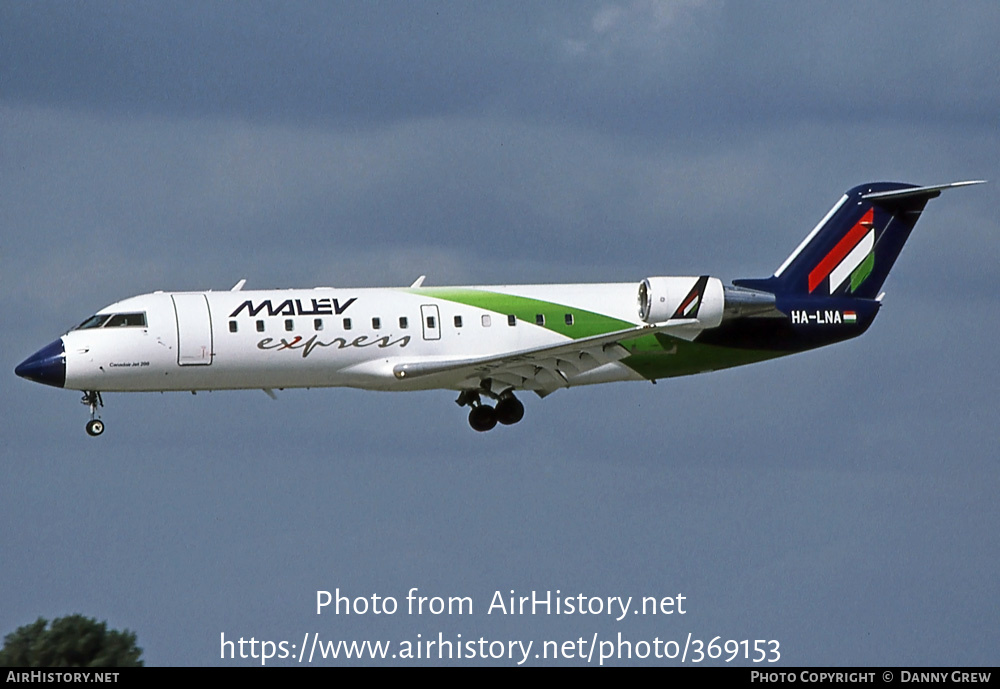 Aircraft Photo of HA-LNA | Bombardier CRJ-200ER (CL-600-2B19) | Malév Express | AirHistory.net #369153