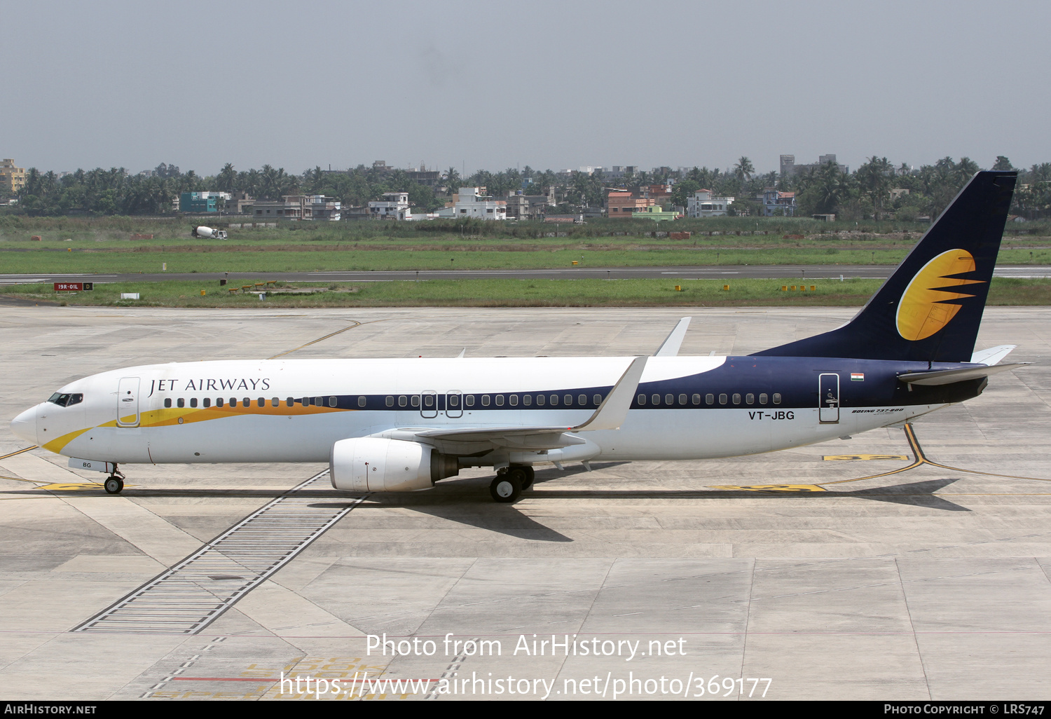 Aircraft Photo of VT-JBG | Boeing 737-85R | Jet Airways | AirHistory.net #369177