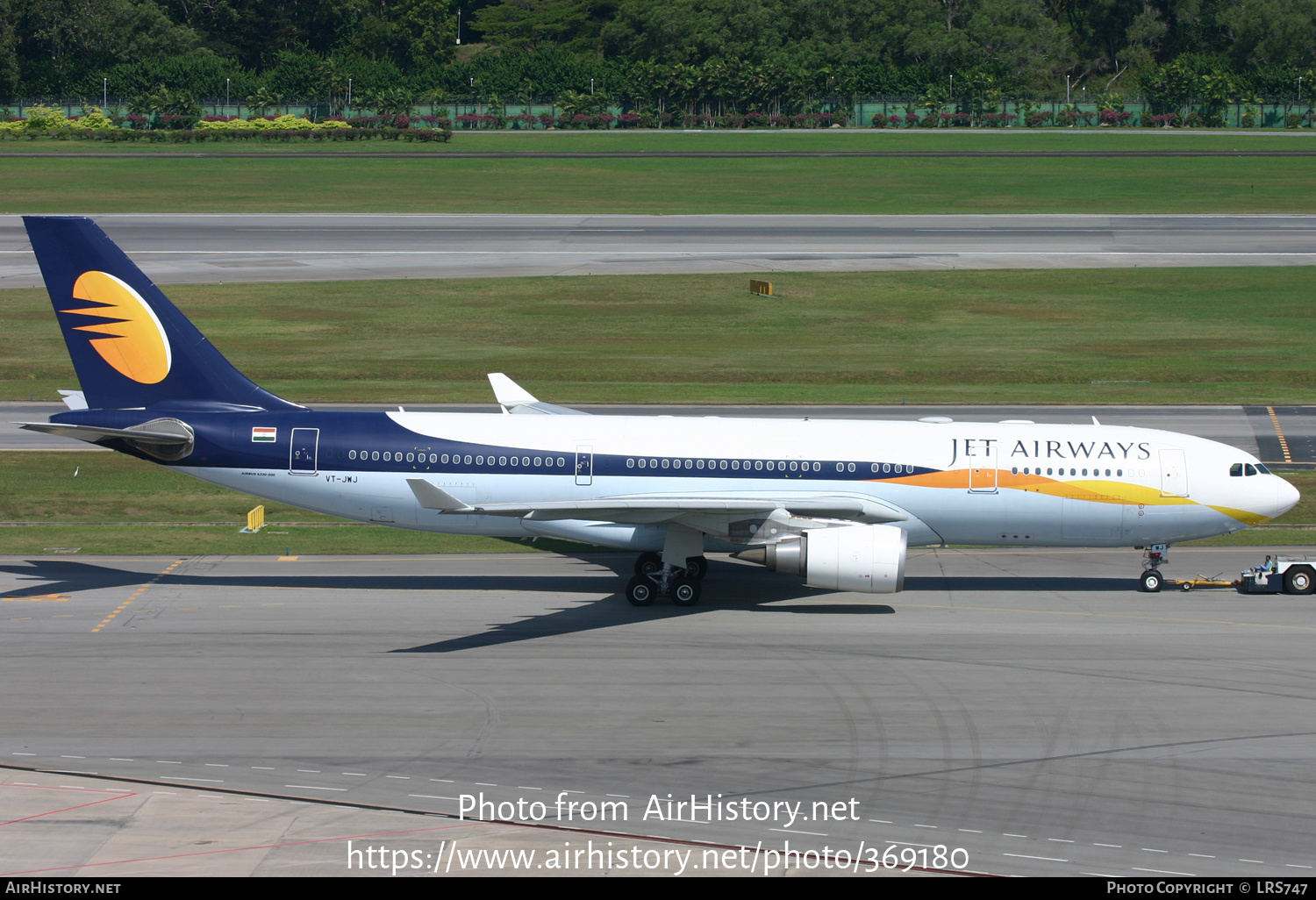 Aircraft Photo of VT-JWJ | Airbus A330-202 | Jet Airways | AirHistory.net #369180