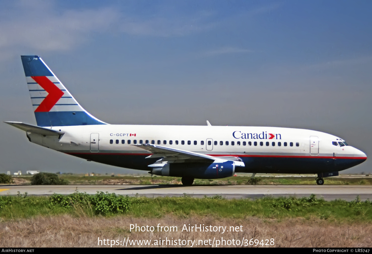 Aircraft Photo of C-GCPT | Boeing 737-217/Adv | Canadian Airlines | AirHistory.net #369428