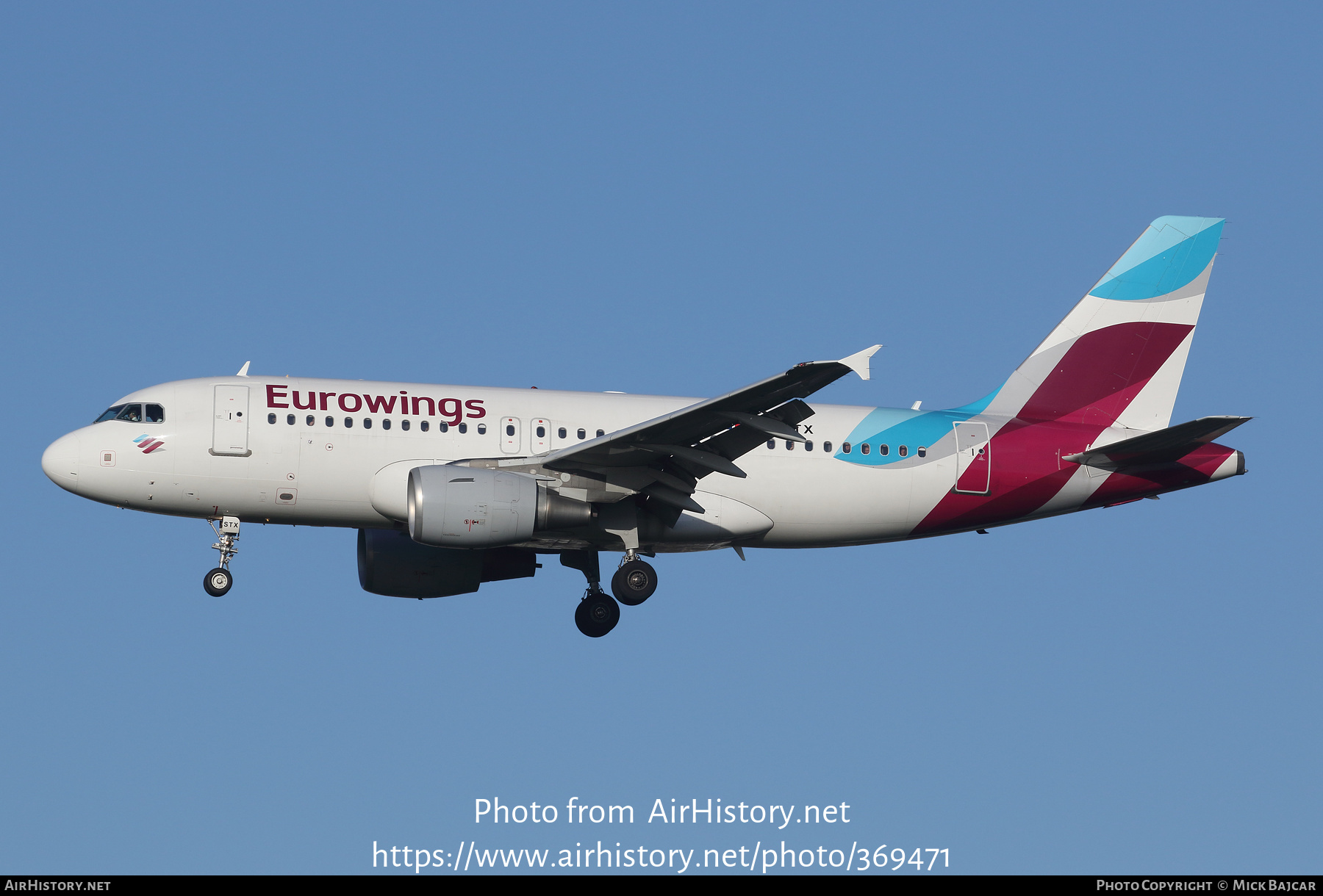 Aircraft Photo of D-ASTX | Airbus A319-112 | Eurowings | AirHistory.net #369471