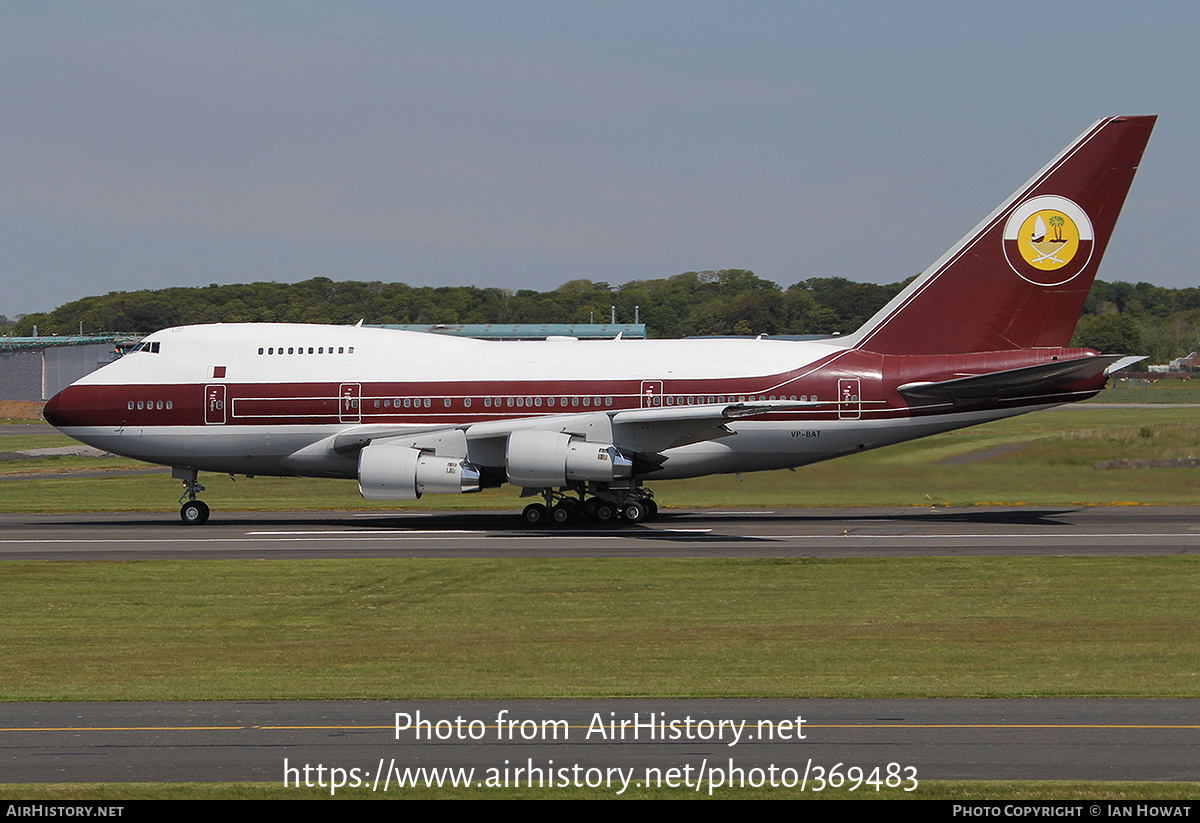 Aircraft Photo of VP-BAT | Boeing 747SP-21 | Sheikh Khalifa Bin Hamad Al Thani | AirHistory.net #369483