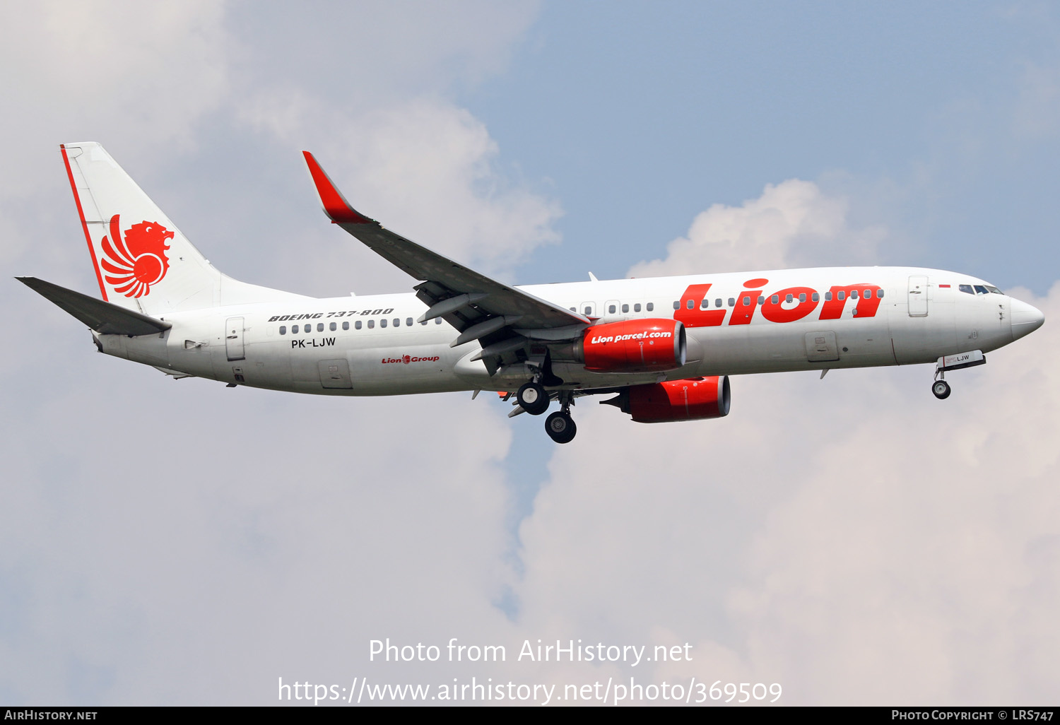 Aircraft Photo of PK-LJW | Boeing 737-8GP | Lion Air | AirHistory.net #369509