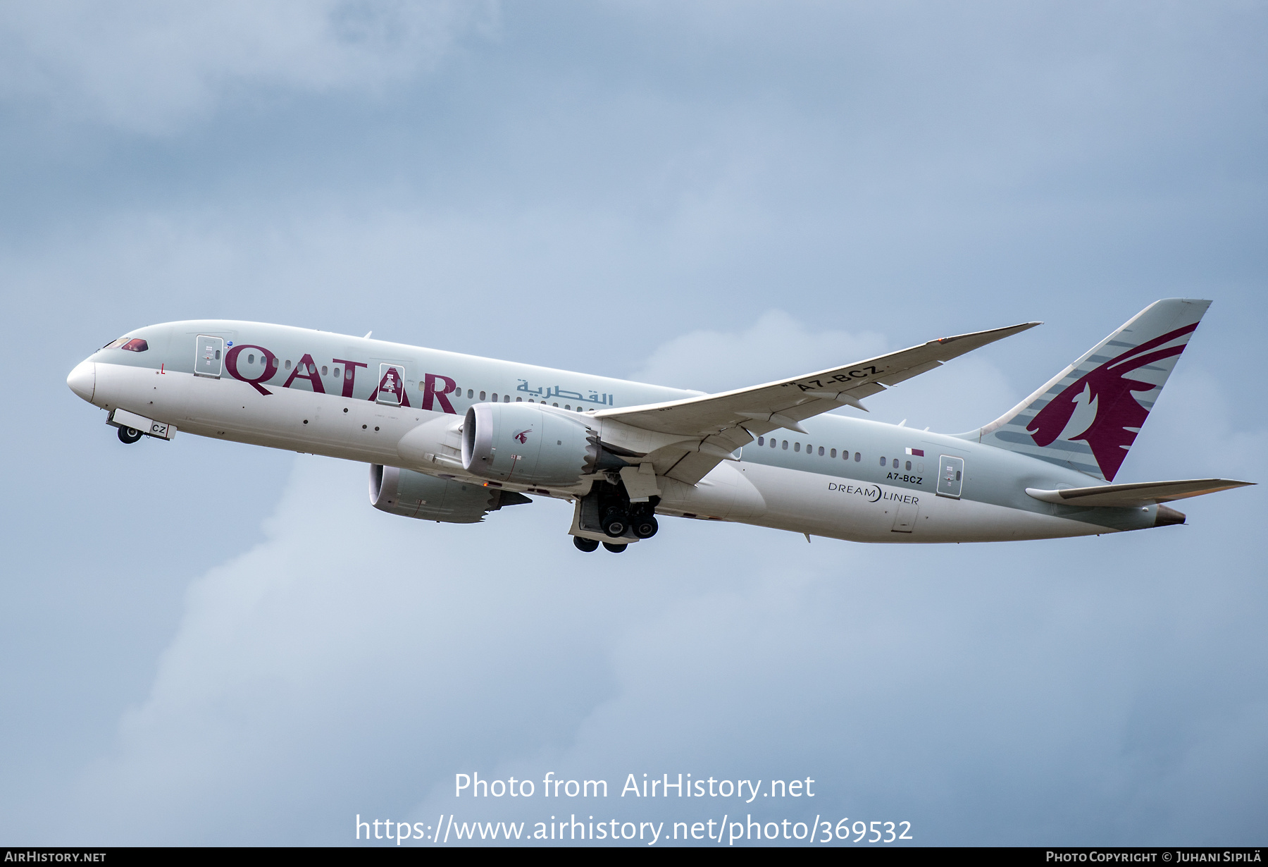 Aircraft Photo of A7-BCZ | Boeing 787-8 Dreamliner | Qatar Airways | AirHistory.net #369532