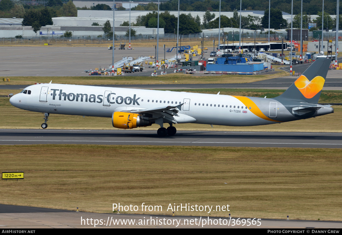 Aircraft Photo of G-TCDX | Airbus A321-211 | Thomas Cook Airlines | AirHistory.net #369565