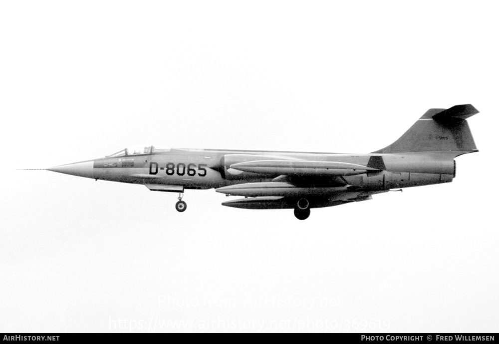 Aircraft Photo of D-8065 | Lockheed RF-104G Starfighter | Netherlands - Air Force | AirHistory.net #369619