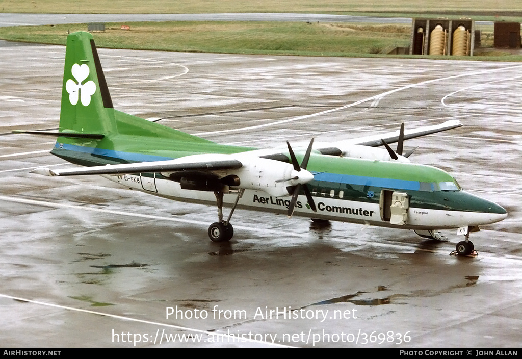 Aircraft Photo of EI-FKB | Fokker 50 | Aer Lingus Commuter | AirHistory.net #369836