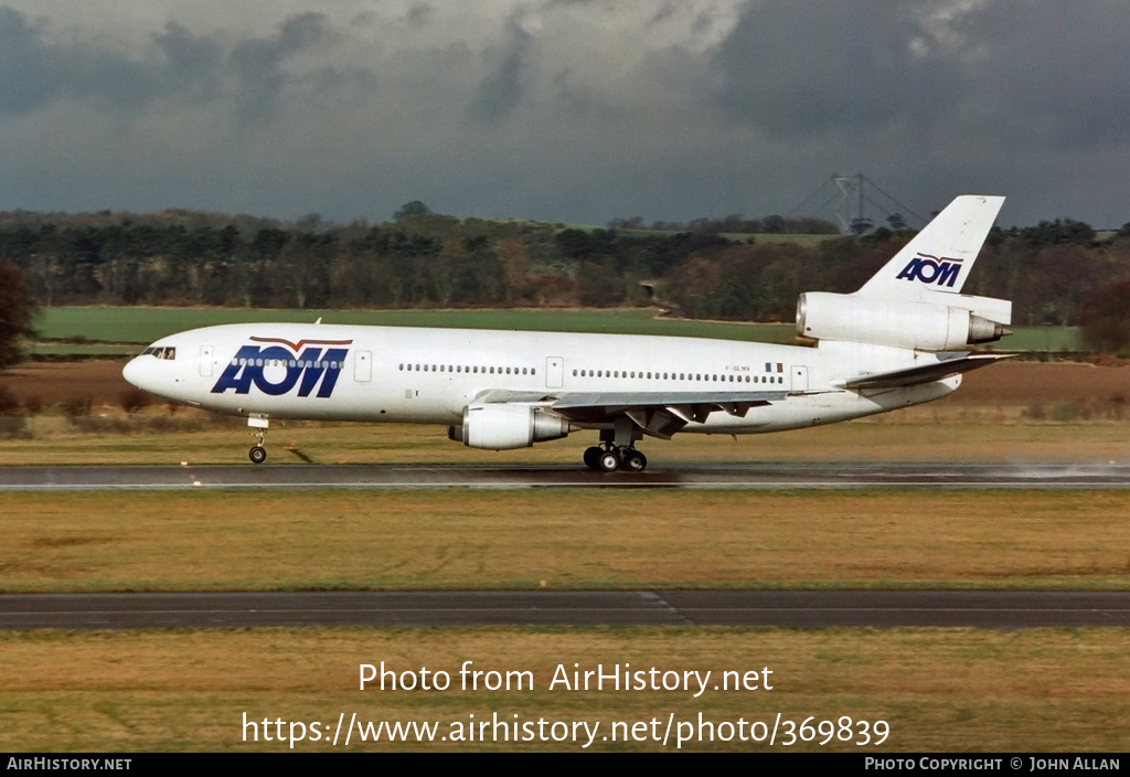 Aircraft Photo of F-GLMX | McDonnell Douglas DC-10-30 | AOM French Airlines | AirHistory.net #369839