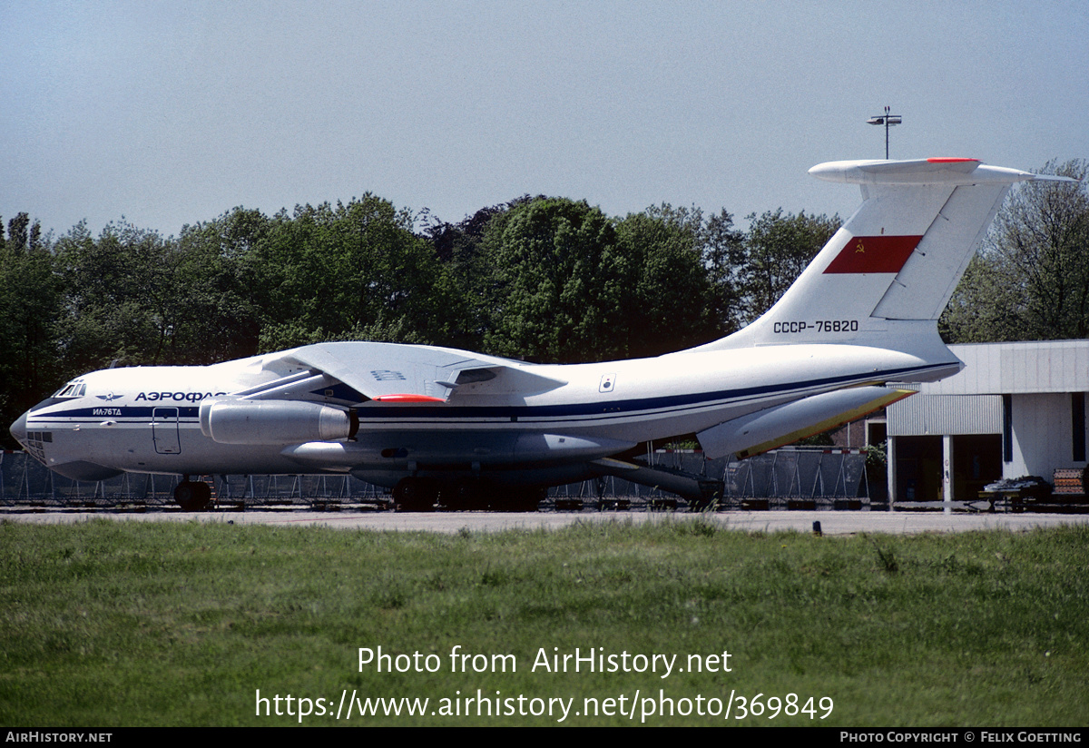 Aircraft Photo of CCCP-76820 | Ilyushin Il-76TD | Aeroflot | AirHistory.net #369849