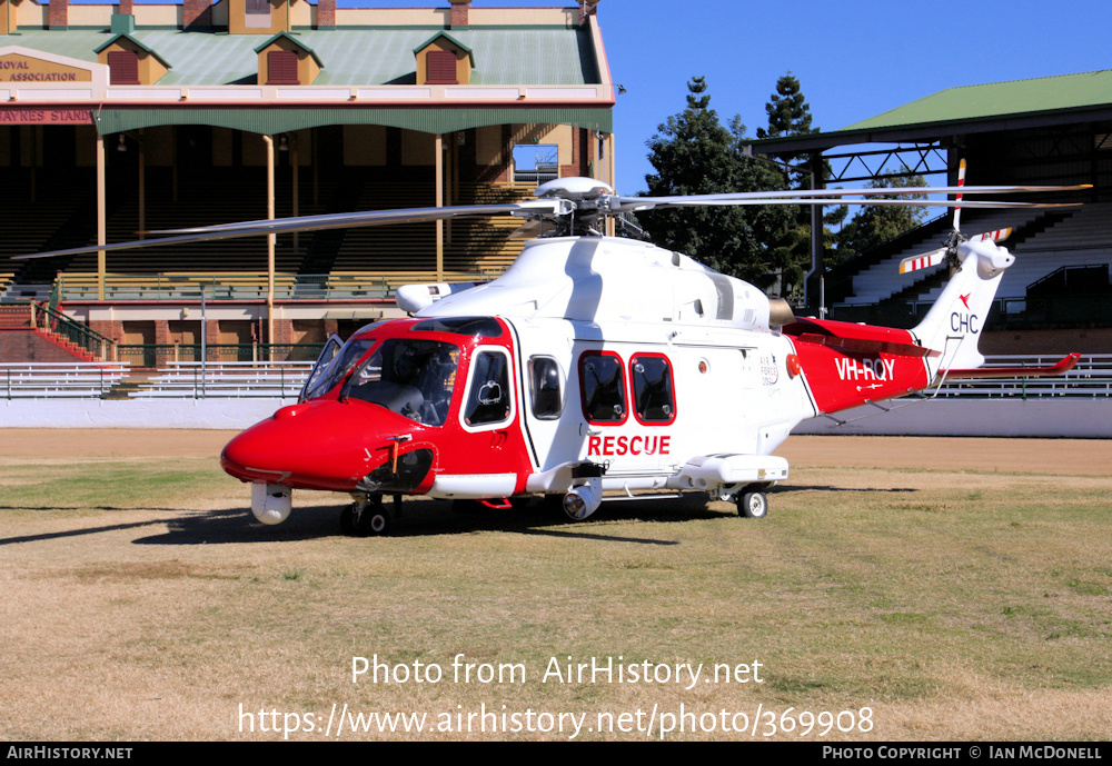 Aircraft Photo of VH-RQY | AgustaWestland AW-139 | CHC Helicopters | AirHistory.net #369908