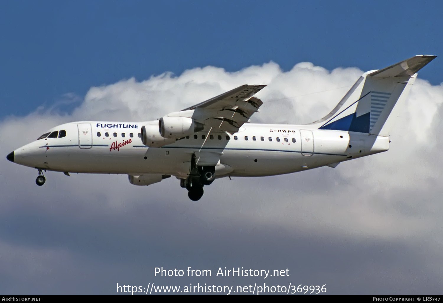 Aircraft Photo of G-HWPB | British Aerospace BAe-146-200 | Flightline | AirHistory.net #369936