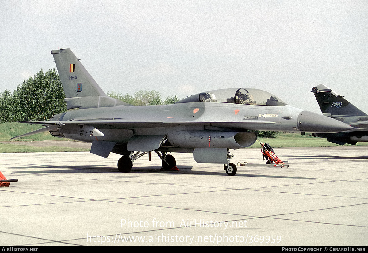 Aircraft Photo of FB-19 | General Dynamics F-16B Fighting Falcon | Belgium - Air Force | AirHistory.net #369959