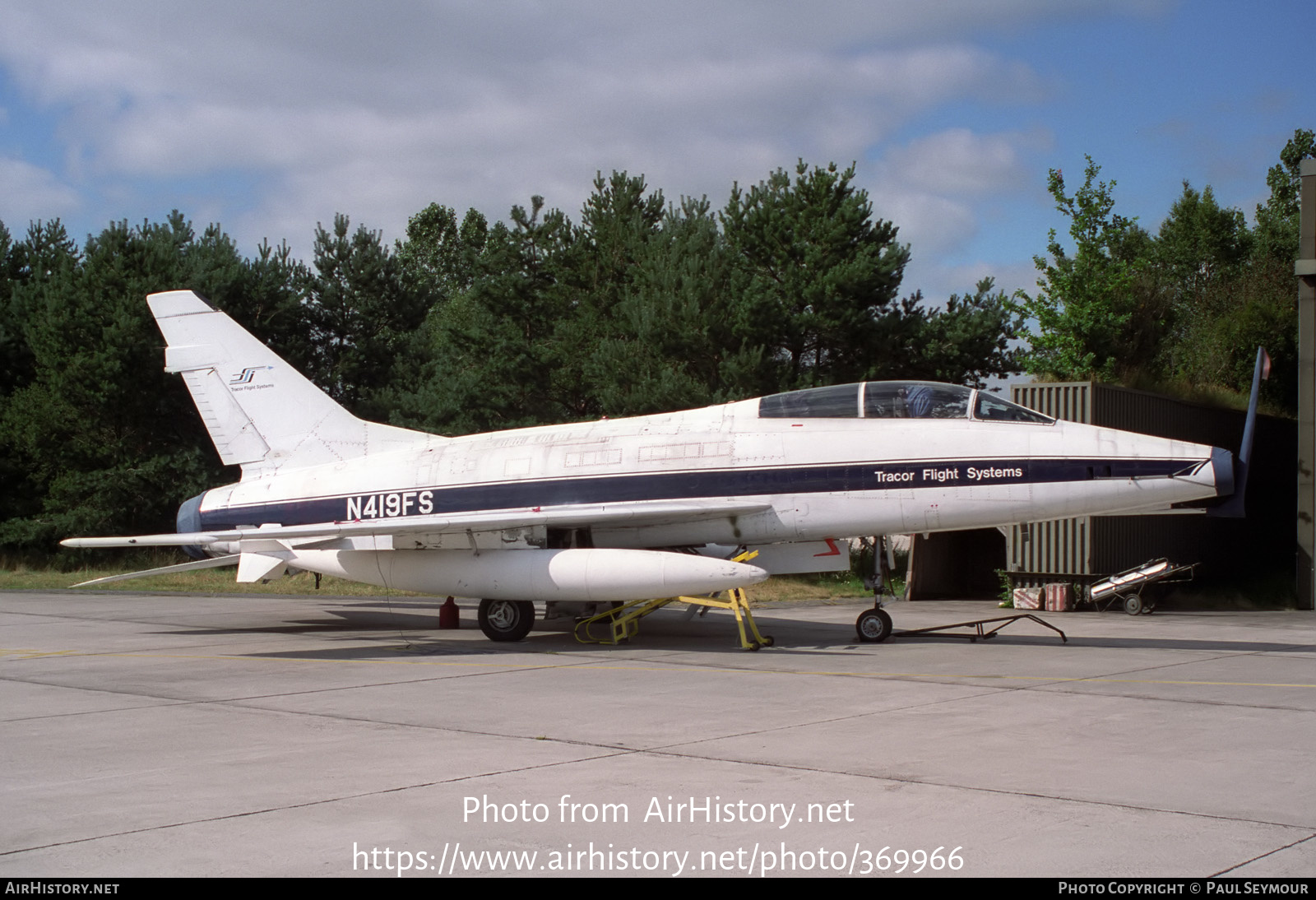 Aircraft Photo of N419FS | North American F-100F Super Sabre | Tracor Flight Systems | AirHistory.net #369966