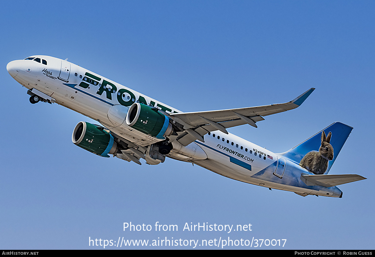 Aircraft Photo of N349FR | Airbus A320-251N | Frontier Airlines | AirHistory.net #370017